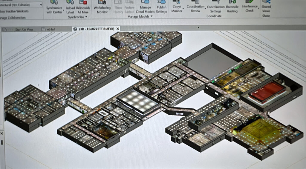 GTEC3D laser scanning Ed Landreth Hall at TCU for BIM services