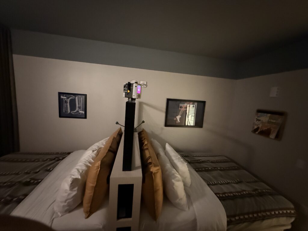 Leica RTC360 3D laser scanner set up inside a commercial unit in Nashville during a scanning session by GTEC3D.